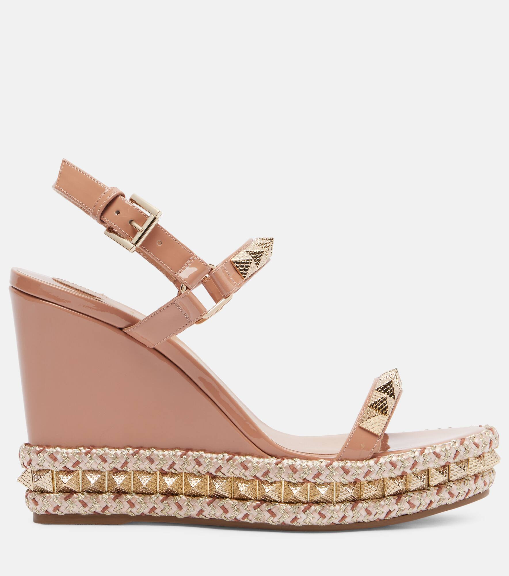 Pyraclou 110 leather espadrille wedges - 4