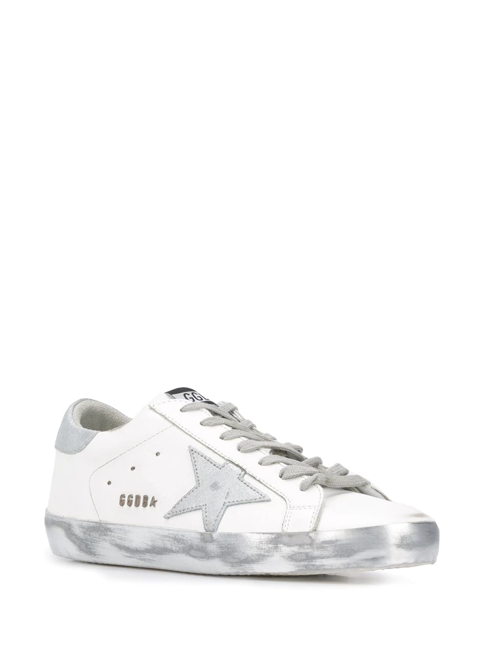 metallic detail low top sneakers - 2