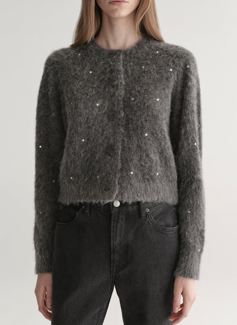 Lainie Embellished Brushed Alpaca Cardigan 3