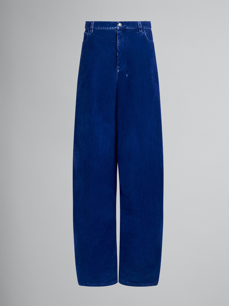 BLUE WIDE 5 POCKET 트레이너 - 1