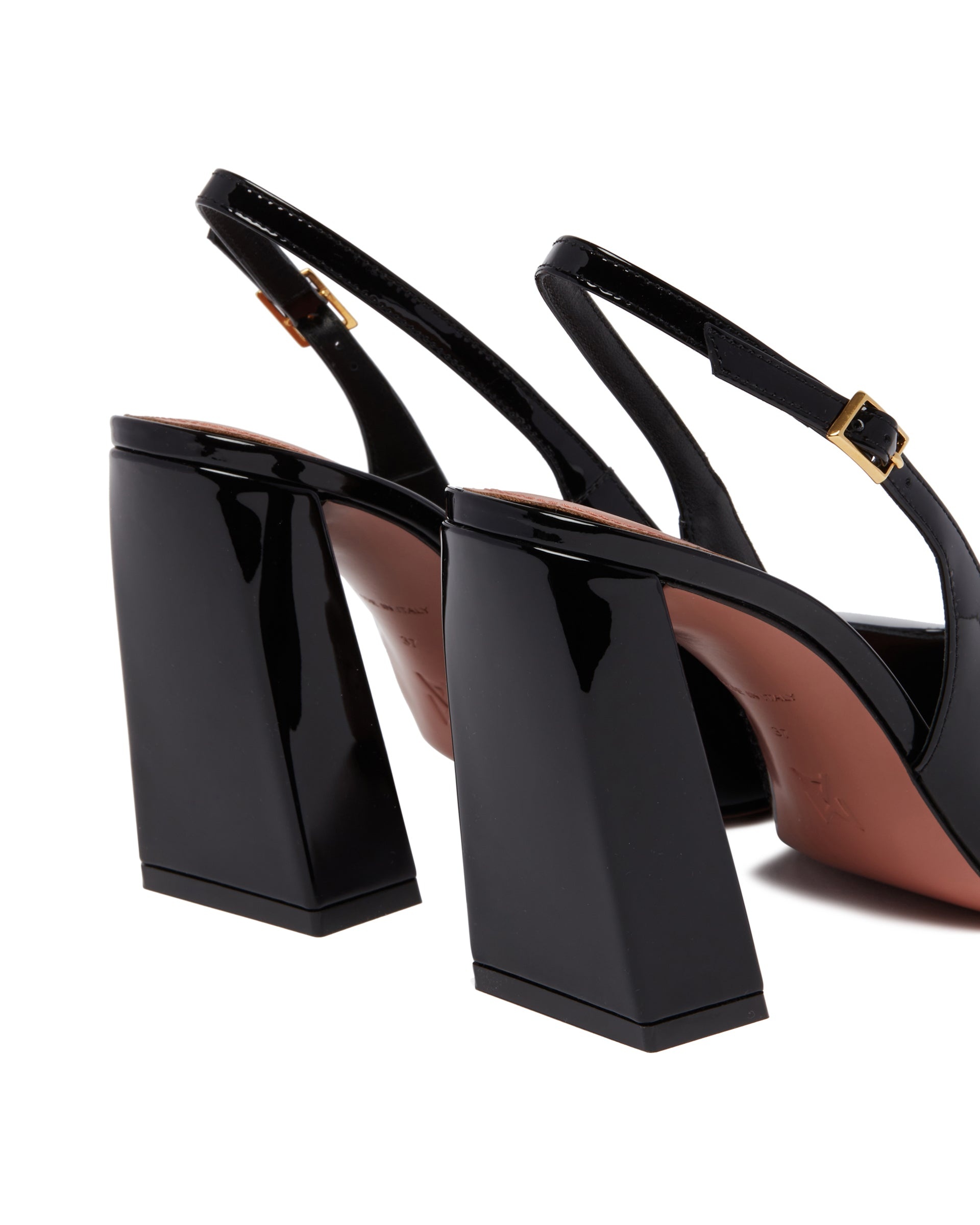 Black Charlotte Sling Pumps - 6
