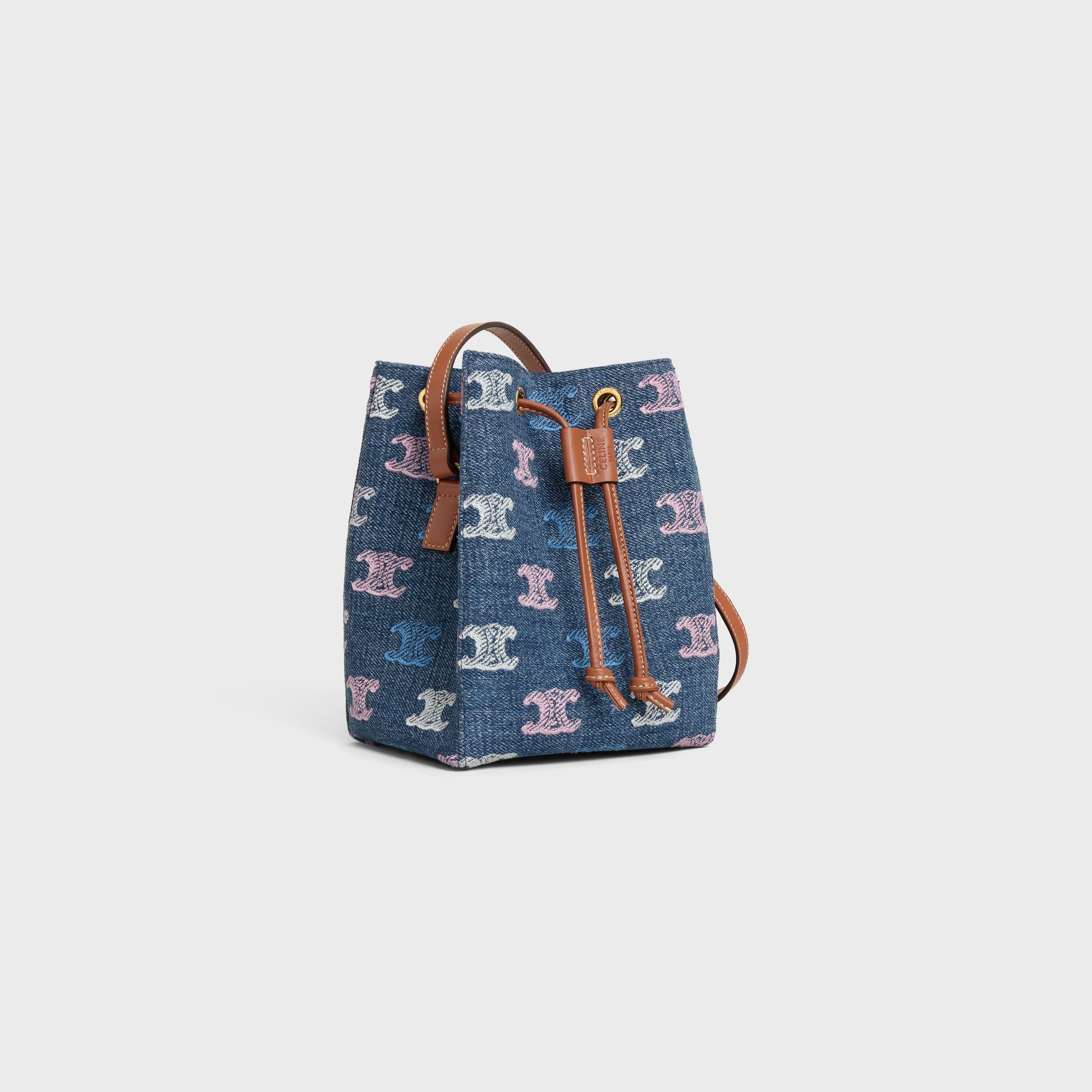 MICRO SAILOR IN DENIM WITH TRIOMPHE ALL OVER - 2