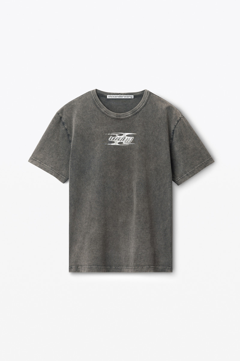 blade logo-embossed tee in cotton - 1
