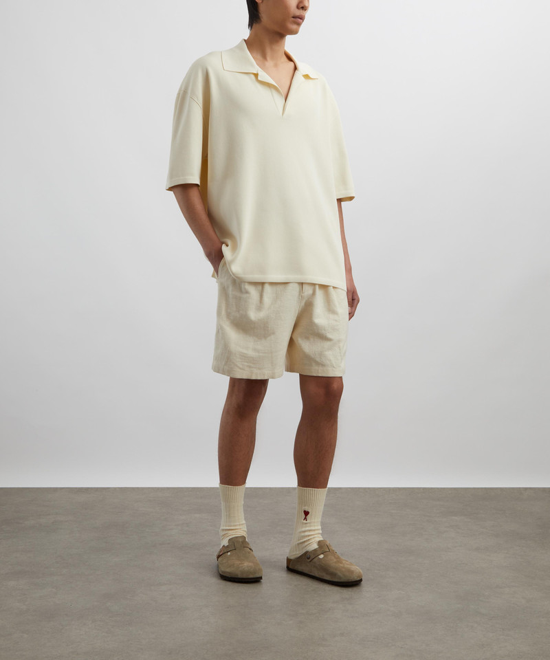 Beige Short-Sleeve Polo 2
