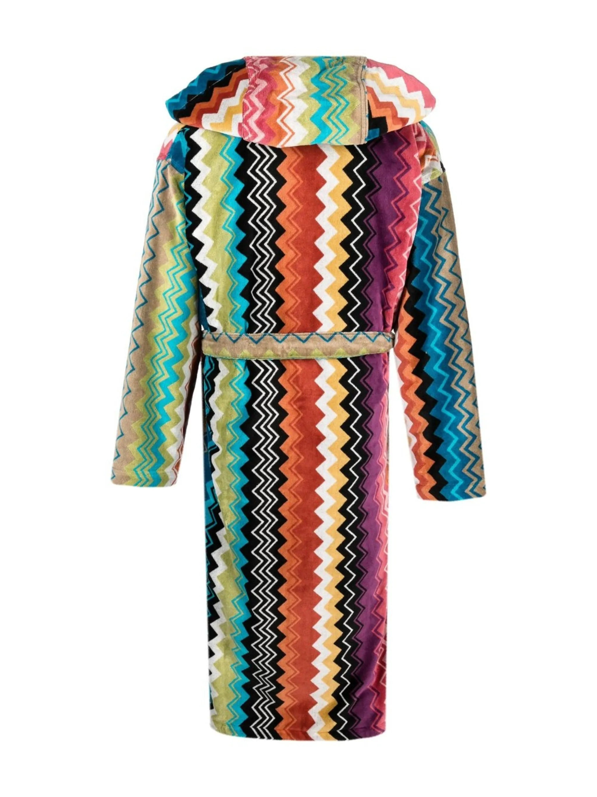 Giacomo belted hooded bathrobe - 2