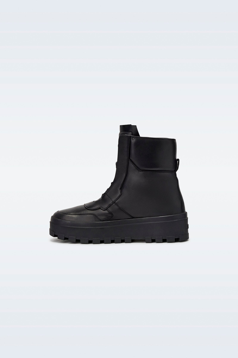 MACKAGE EKON-W Leather mid-calf lace-up boots outlook