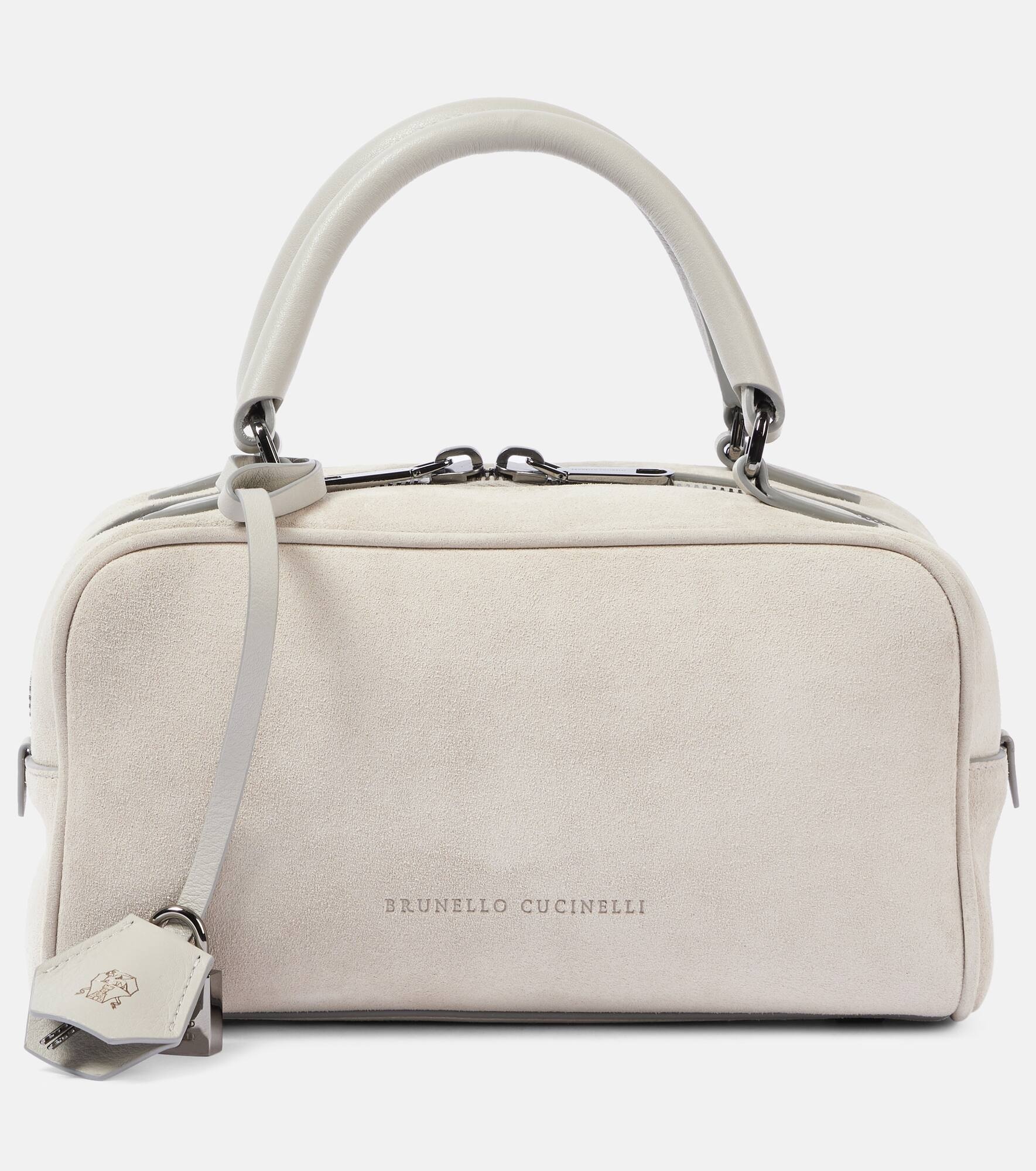 Small suede tote bag - 1