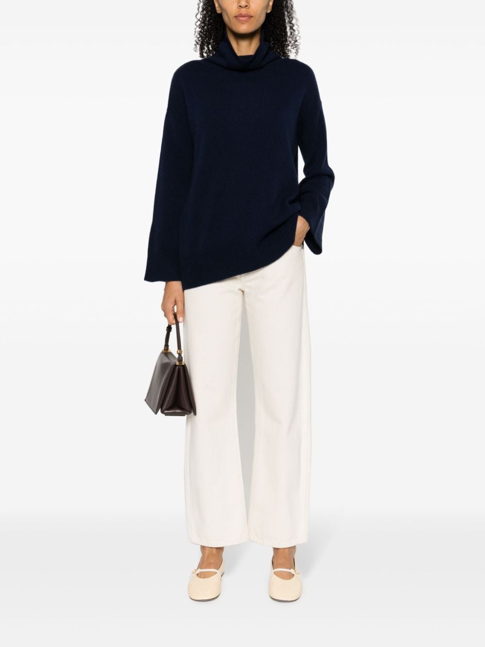roll-neck cashmere jumper - 2