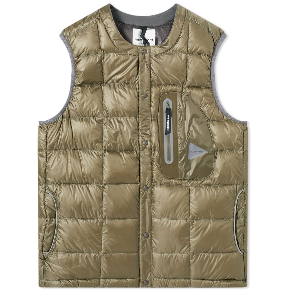 And Wander Diamond Stitch Down Vest - 1