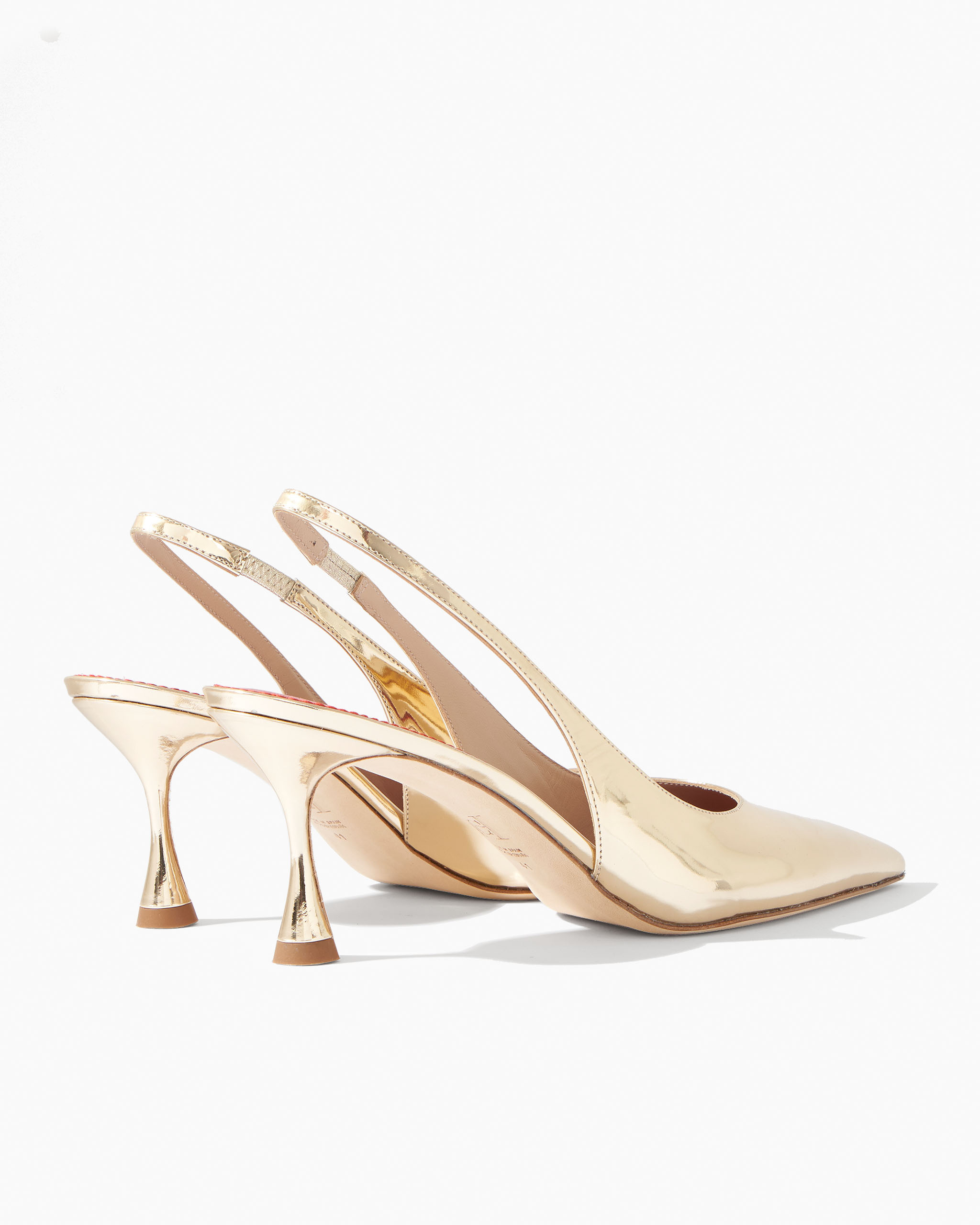 Kitten Heel in Metallic Patent Leather - 4