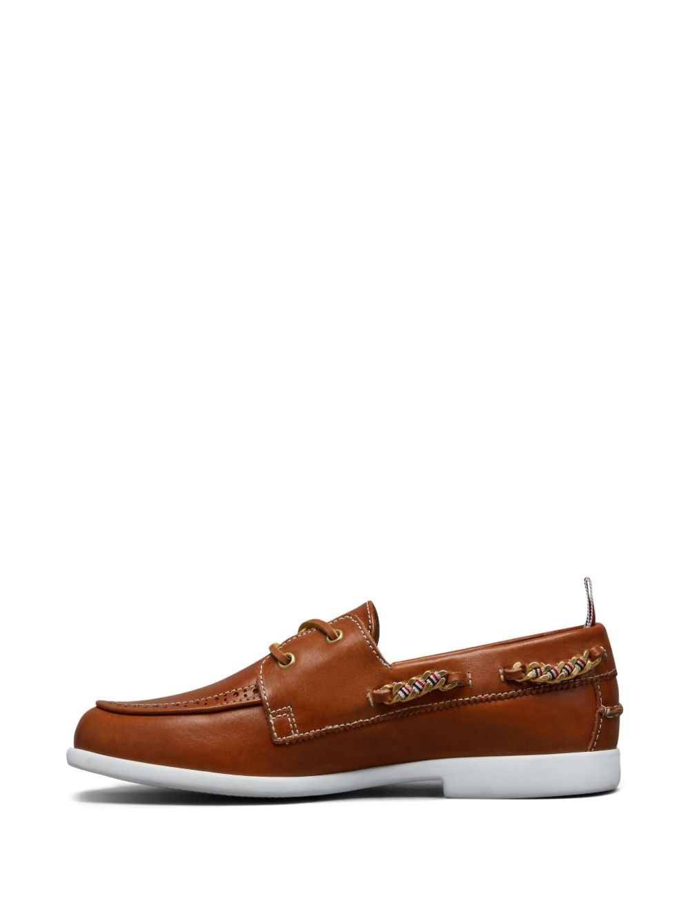 chain-link detail lace up shoes - 5