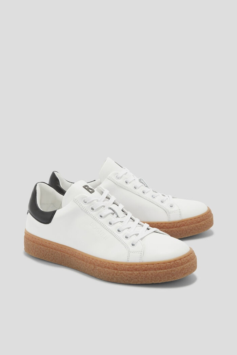 Cleveland Sneakers in White/Brown 3
