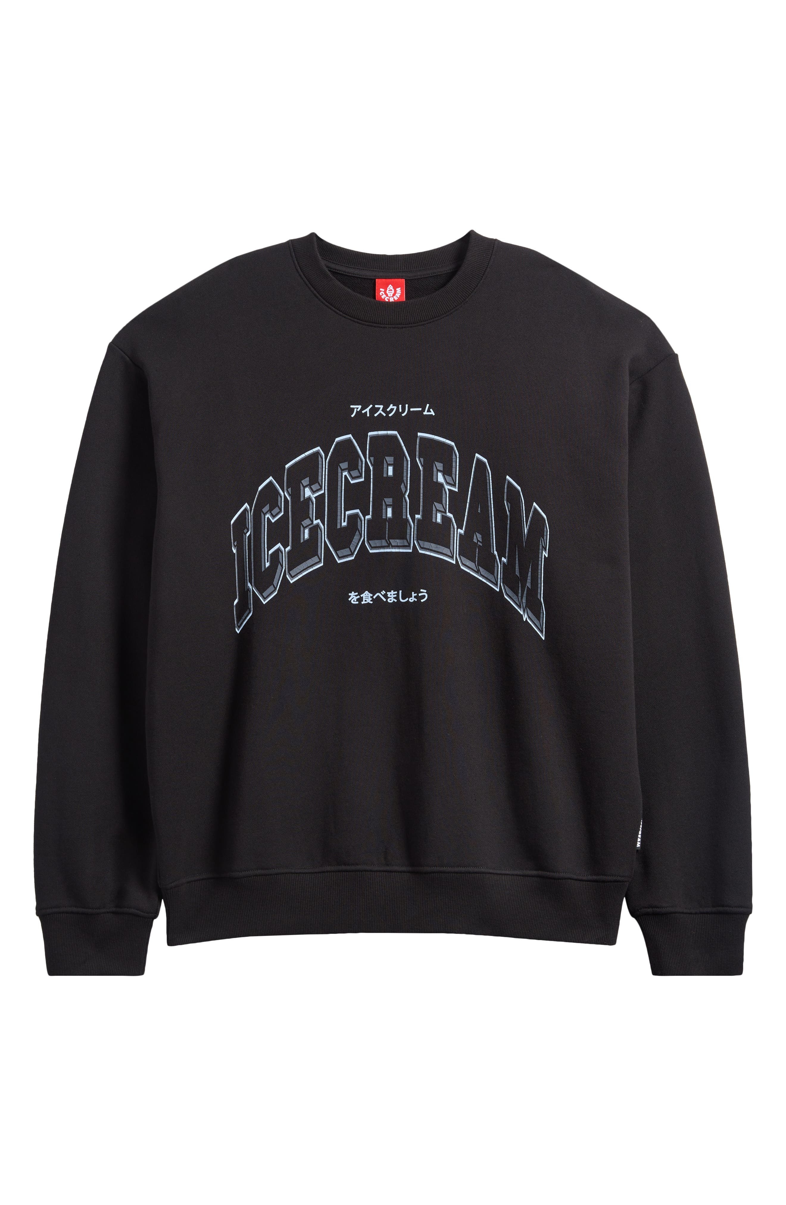 ICECREAM Frigid Cotton Graphic Sweatshirt in Black at Nordstrom - 5