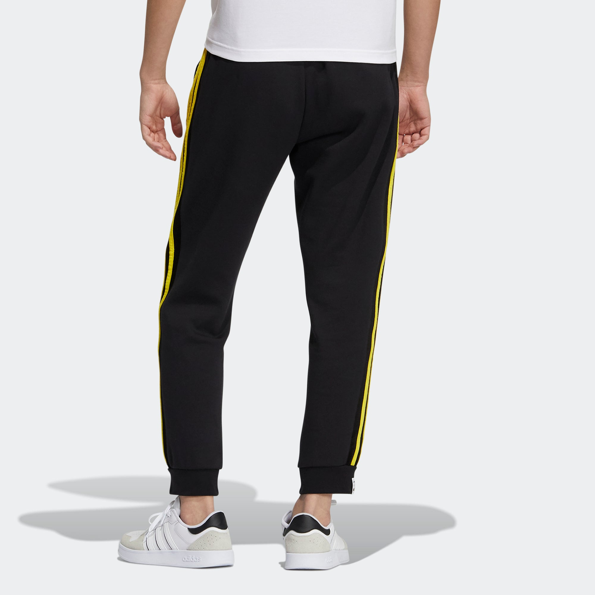 Men's adidas neo x SMILEY Crossover Smly Tp 1 Contrasting Colors Bundle Feet Sports Pants/Trousers/J - 3