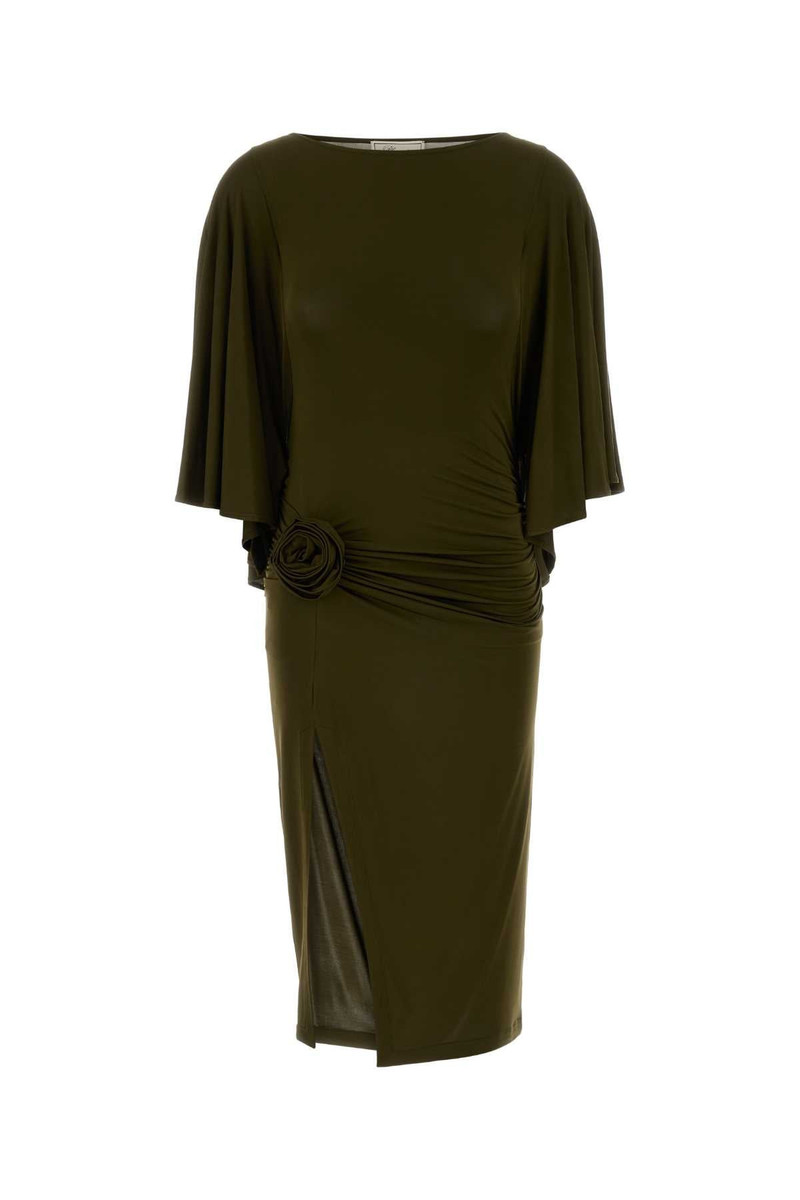 Blumarine Shiny Dress — Green 1