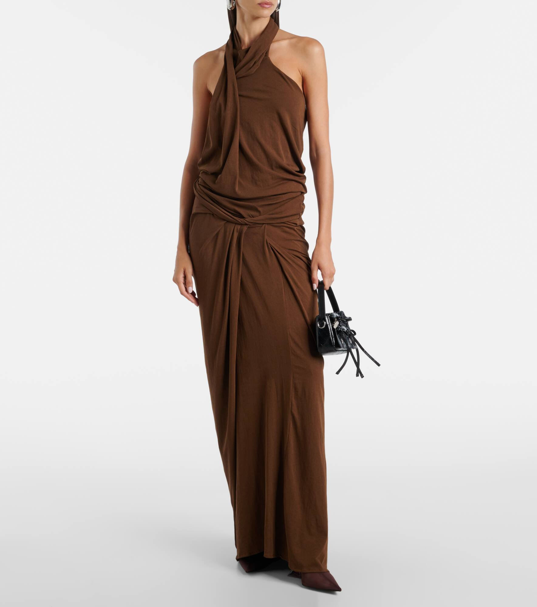 Shroud cotton-blend jersey maxi dress - 2