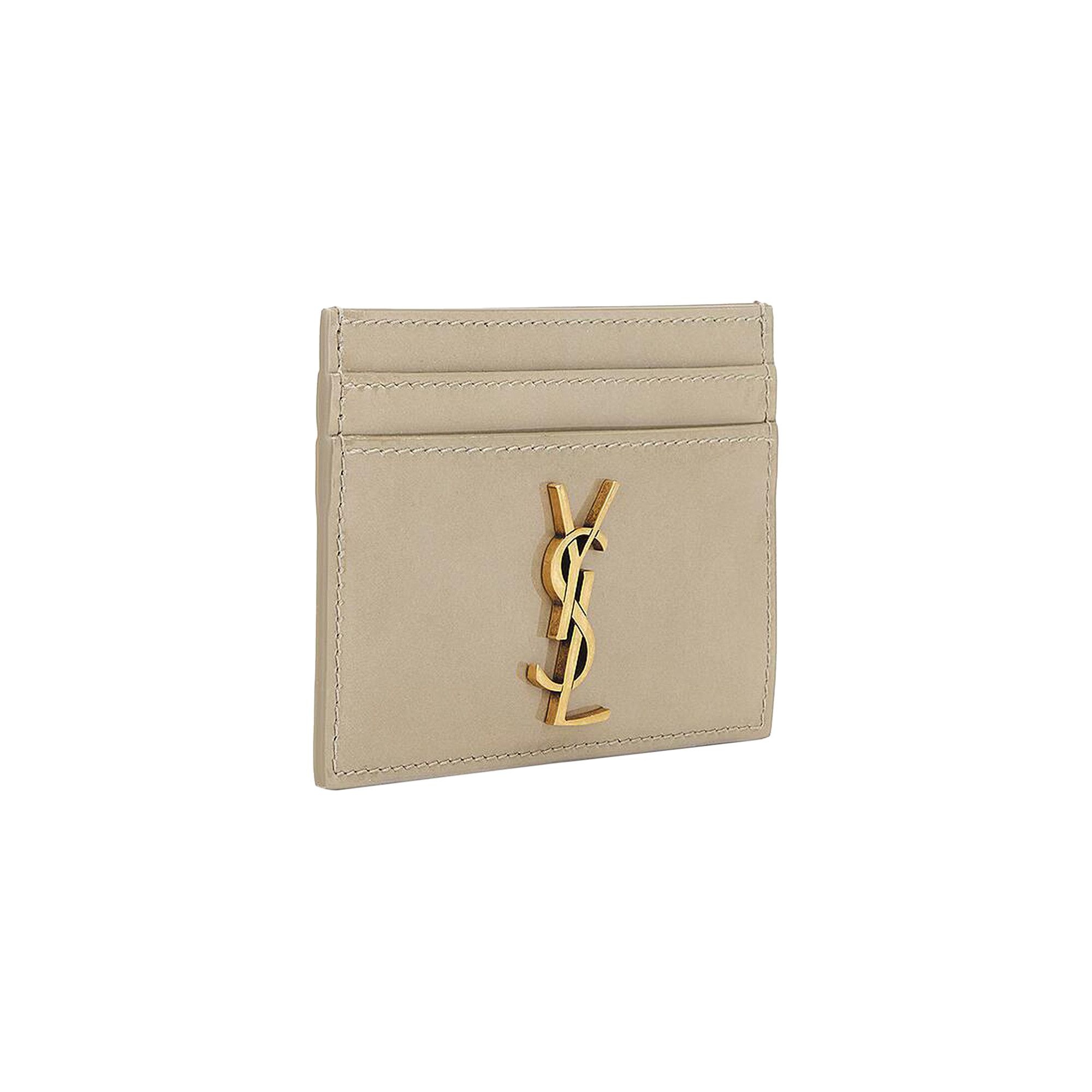 Saint Laurent Cassandre Card Case 'Soft Sage' - 3