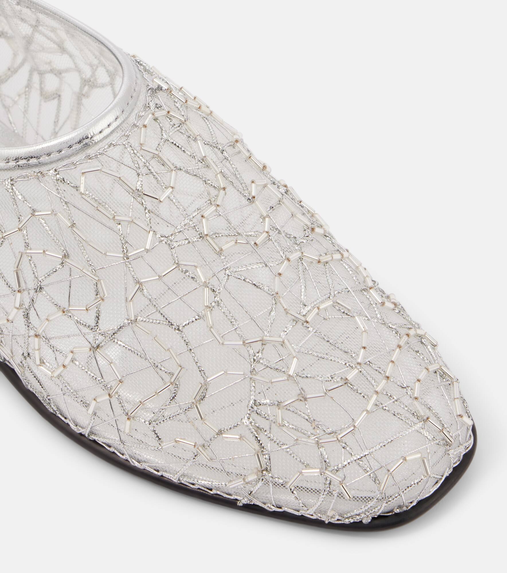 Eden metallic lace ballet flats - 5
