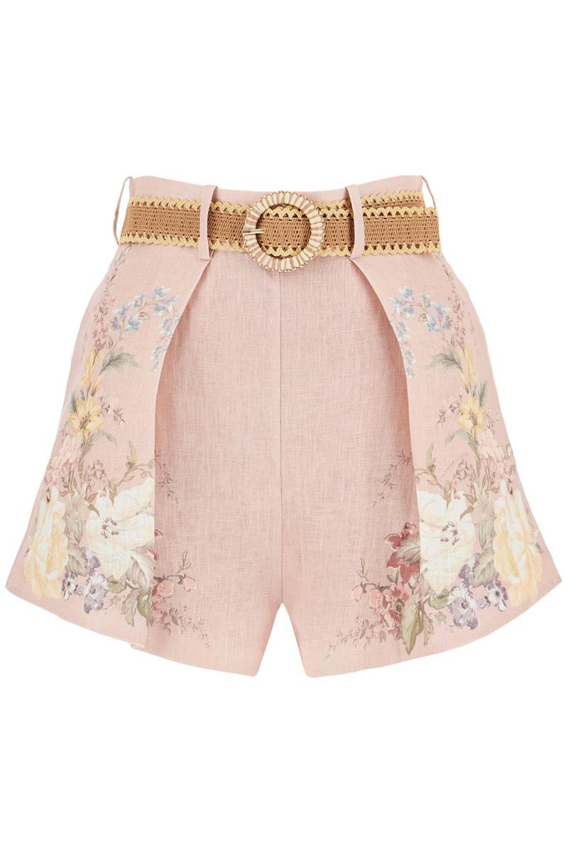 Zimmermann Floral Linen Waverly Shorts - 1