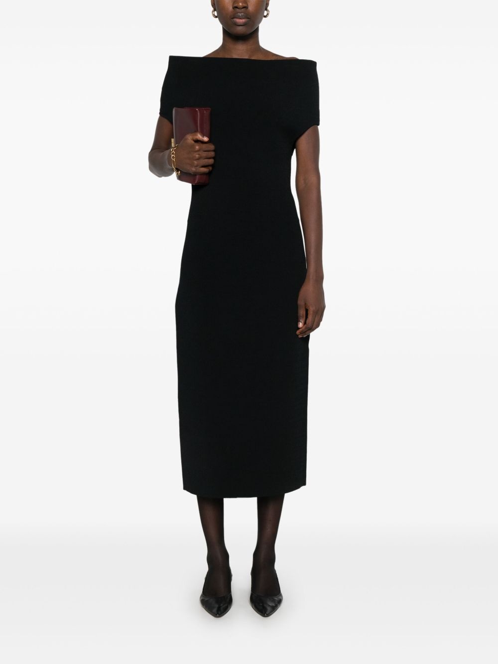 double-knit maxi dress - 2