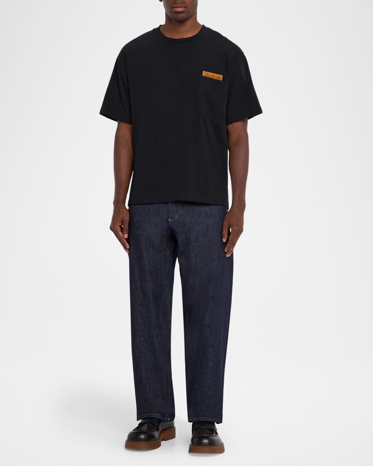 Men's Pima Cotton Jersey Intrecciato-Pocket T-Shirt - 2