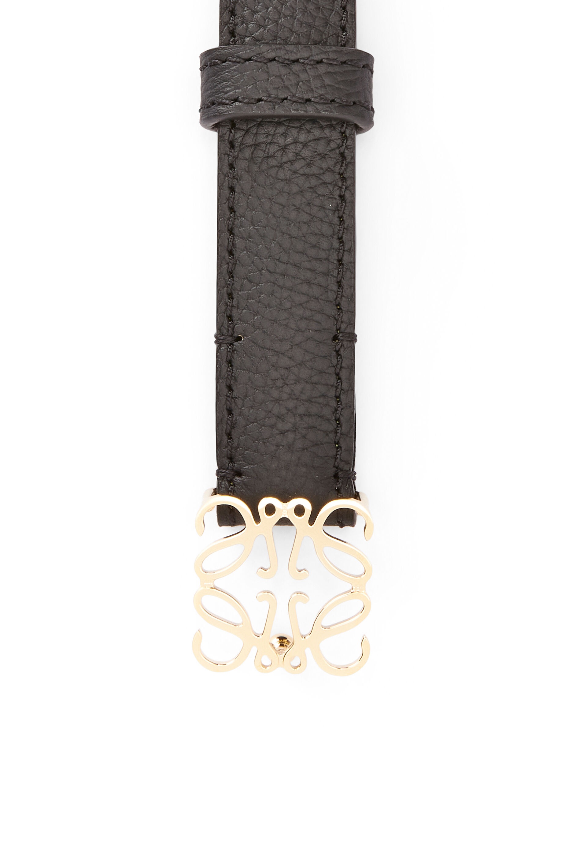 Anagram belt in pebble grain calfskin - 2