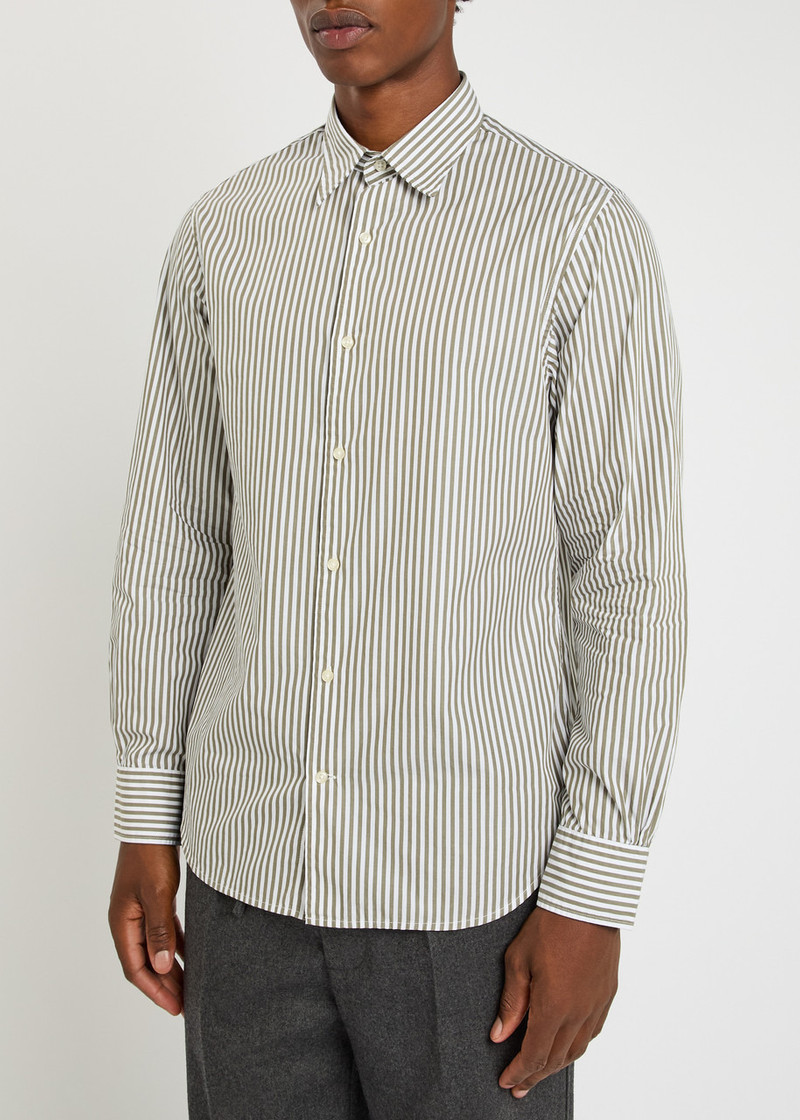 OFFICINE GÉNÉRALE Officine Générale Giacamo Cotton Candy Stripe Shirt outlook