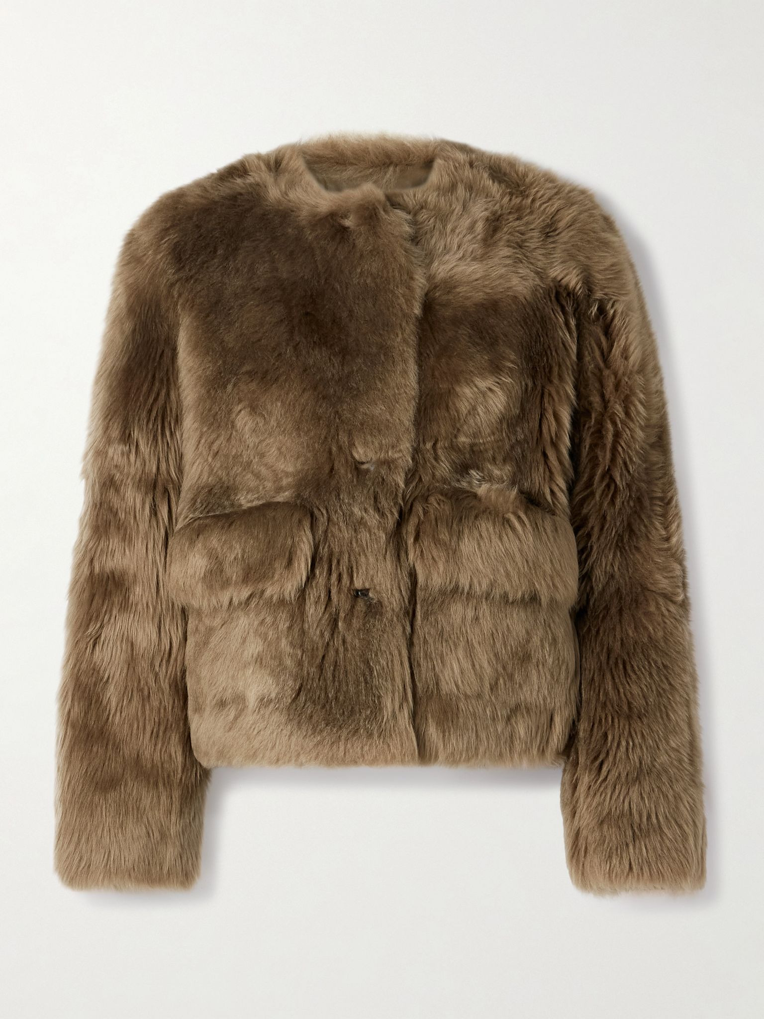 Maury shearling jacket Taupe - 1