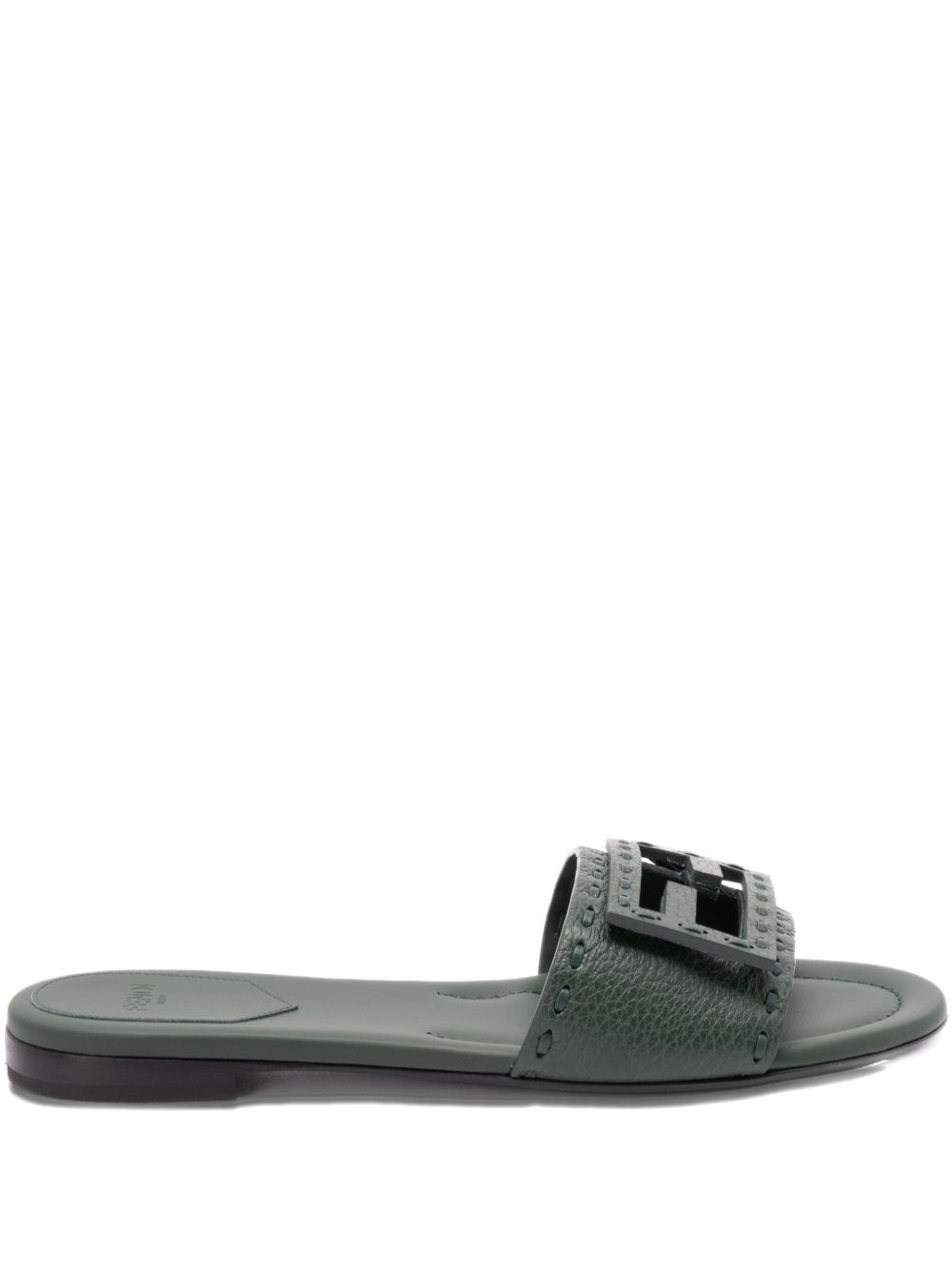 logo-embellished flat sandals - 1