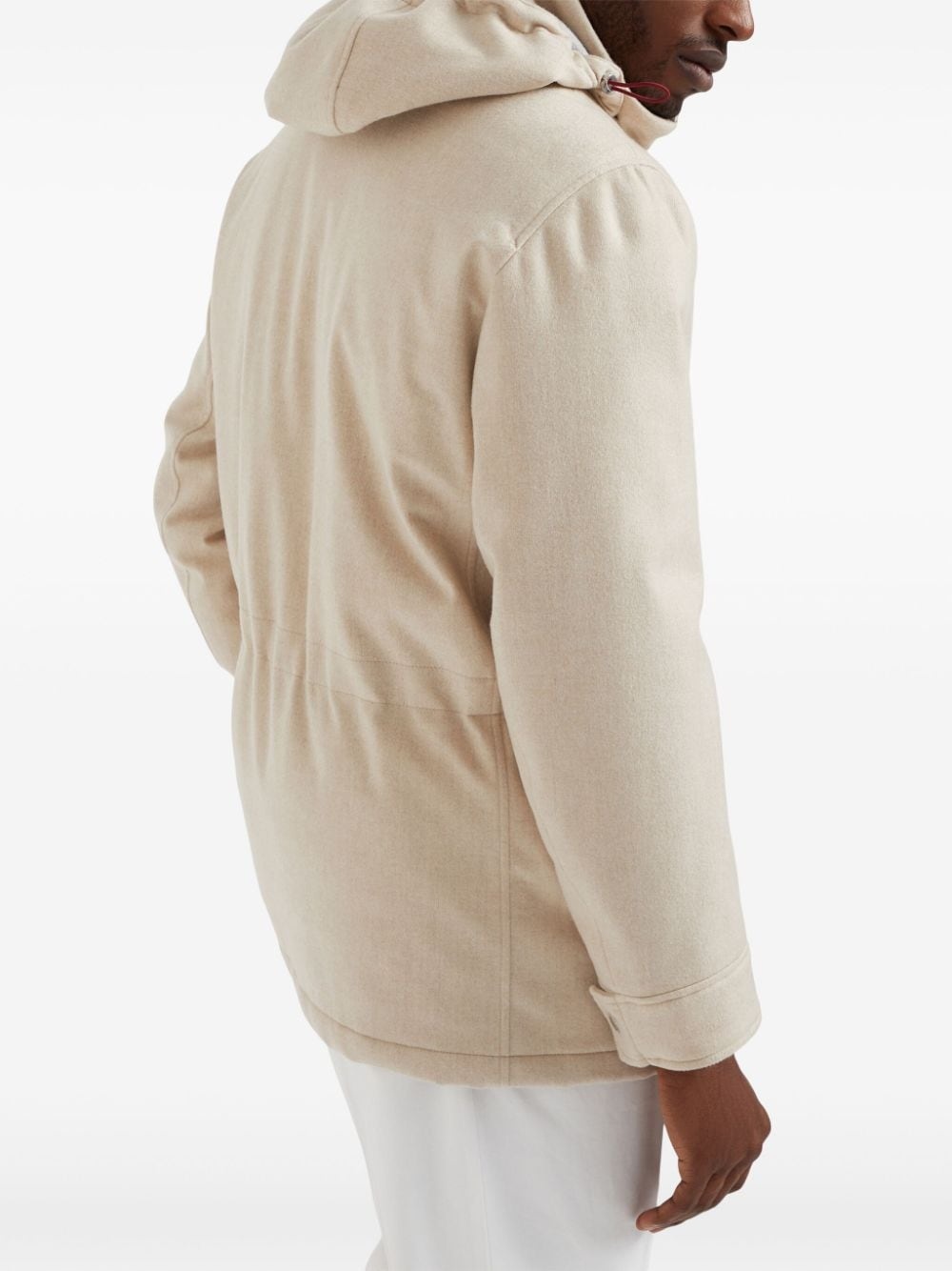 hooded cashmere jacket - 4