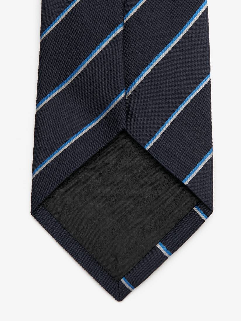 Men's Ruled McQueen Tie in Navy/blue - 4