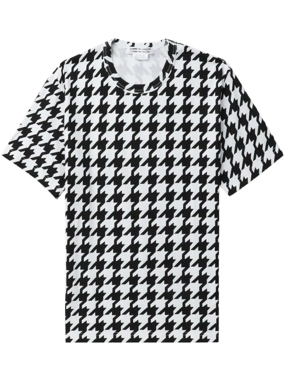Houndstooth Pattern Tee - 1