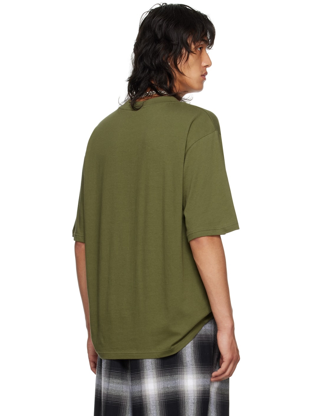 Khaki Embroidered T-Shirt - 3