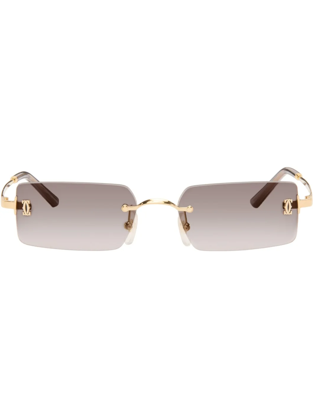 Gold 'C de Cartier' Sunglasses - 1