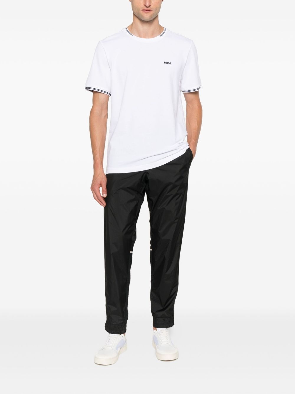 tipped crew-neck t-shirt - 2