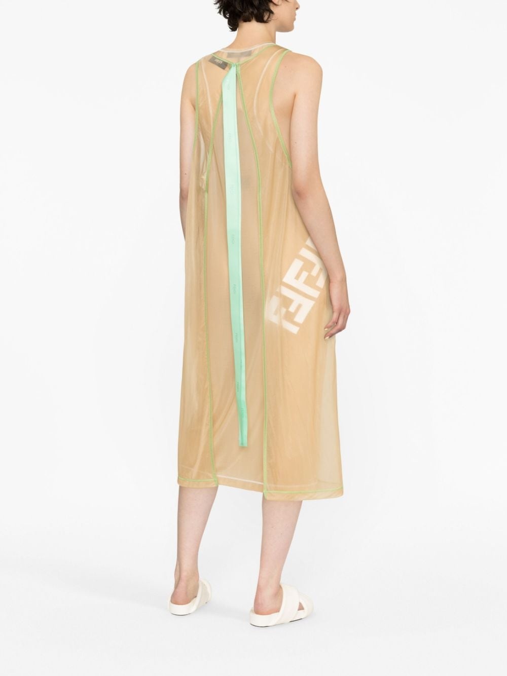 Fendi Roses sleeveless midi dress - 3