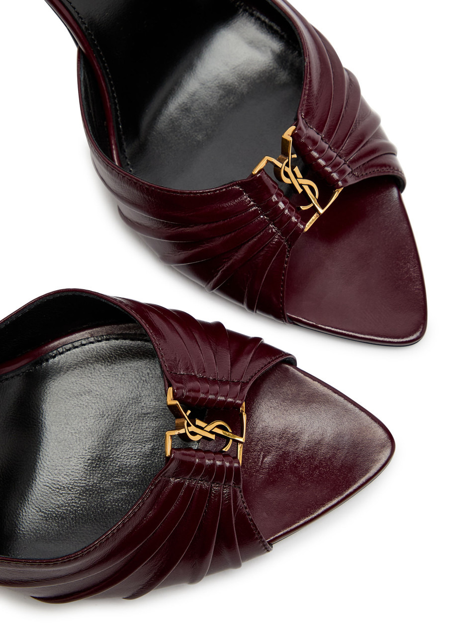 Saint Laurent Gippy 90 Leather Sandals - 4