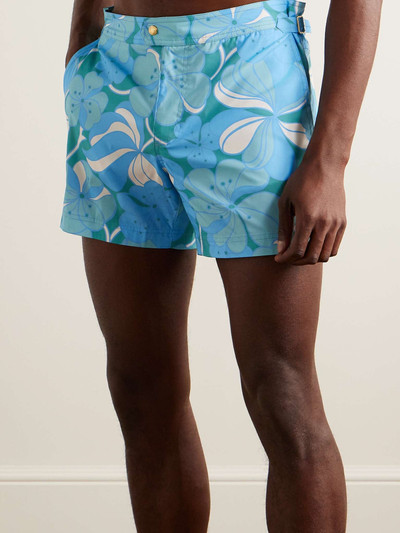 TOM FORD Slim-Fit Short-Length Floral-Print Swim Shorts outlook