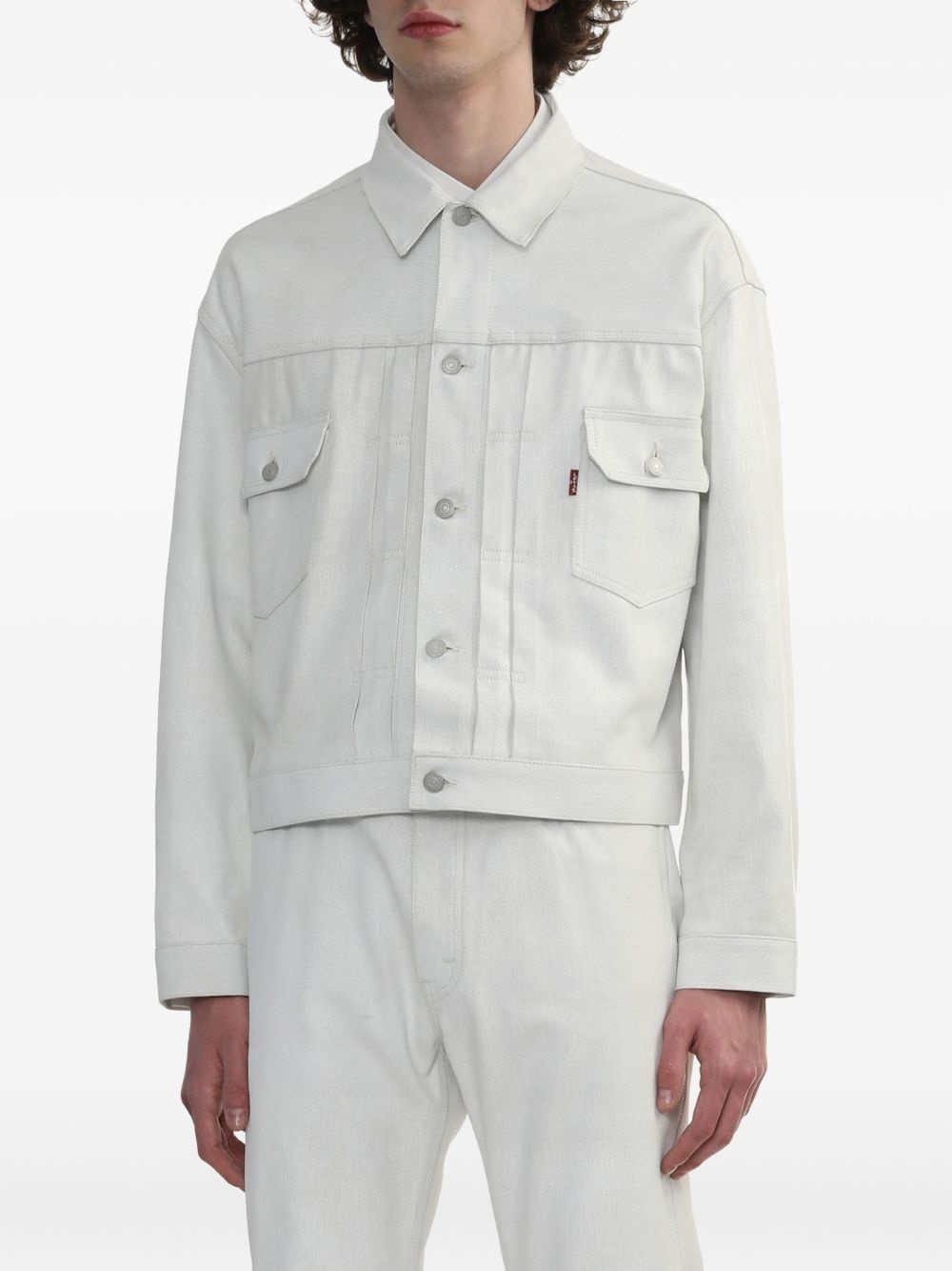 button-fastening jacket - 3