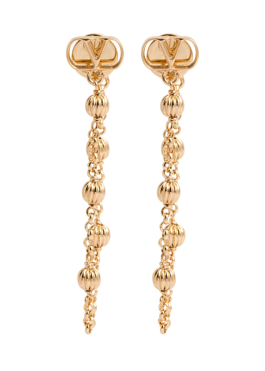 Valentino Garavani Vlogo Chain Hoop Earrings - 1