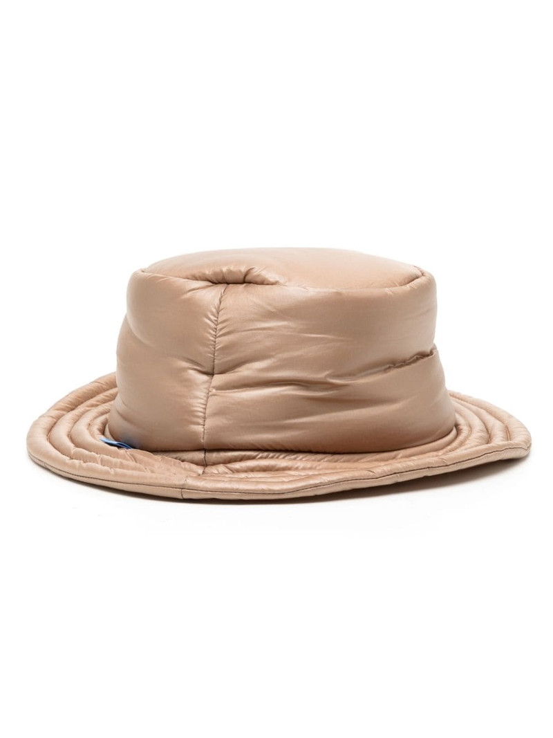 padded logo-tag bucket hat 1