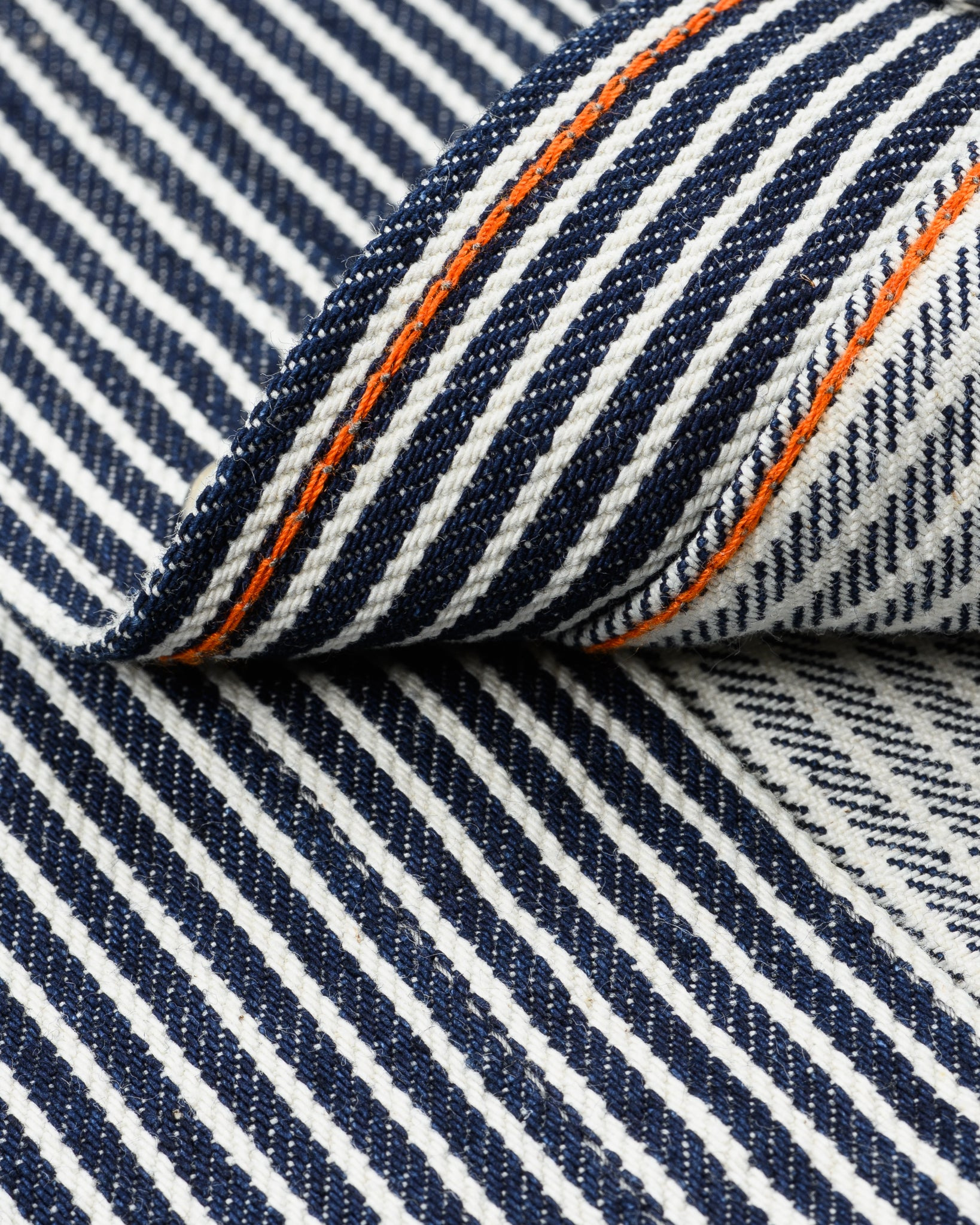 IHSH-07-IND 12oz Hickory Stripe Western Shirt - Indigo - 14