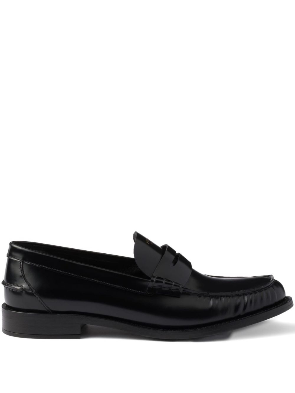 20mm brushed-leather band loafers - 1