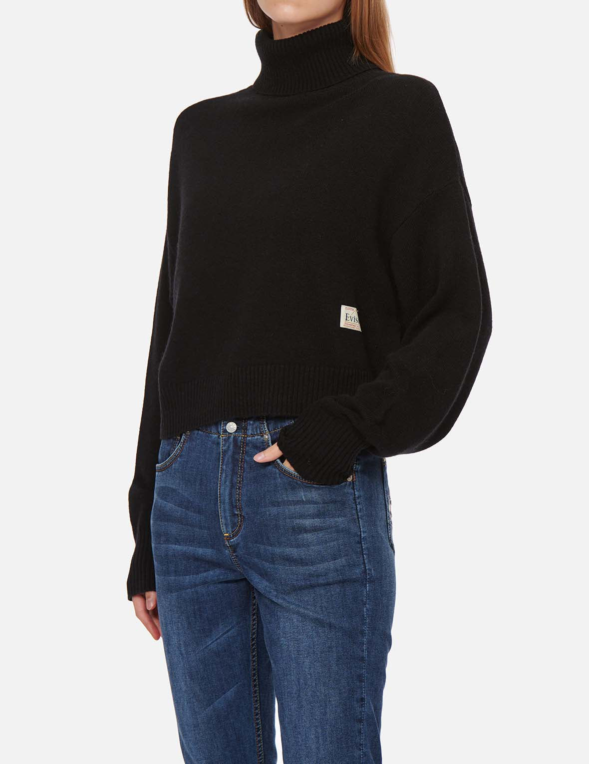 KAMON EMBROIDERY TURTLENECK KNITTED PULLOVER - 8