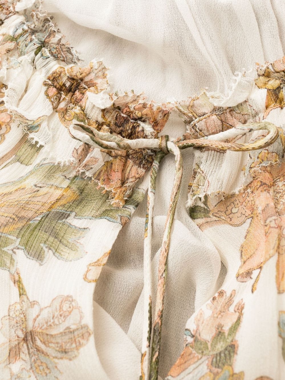 Chintz floral-print tiered dress - 6