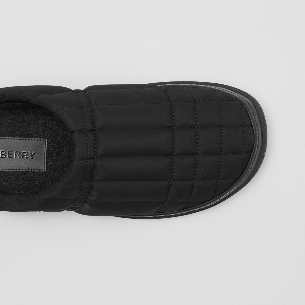 Logo Detail Quilted Nylon Slippers - 3