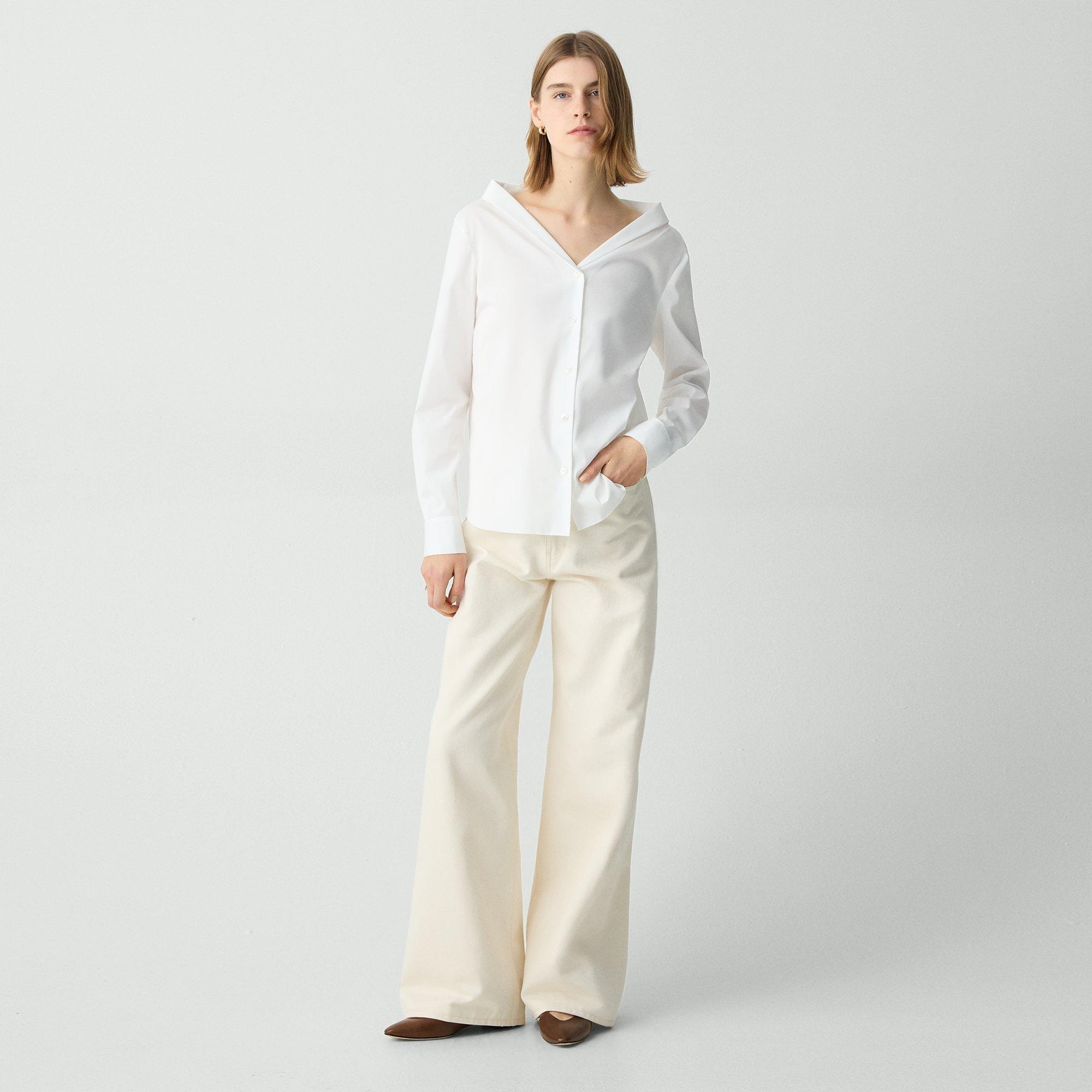Off-The-Shoulder Blouse in Good Cotton - 6