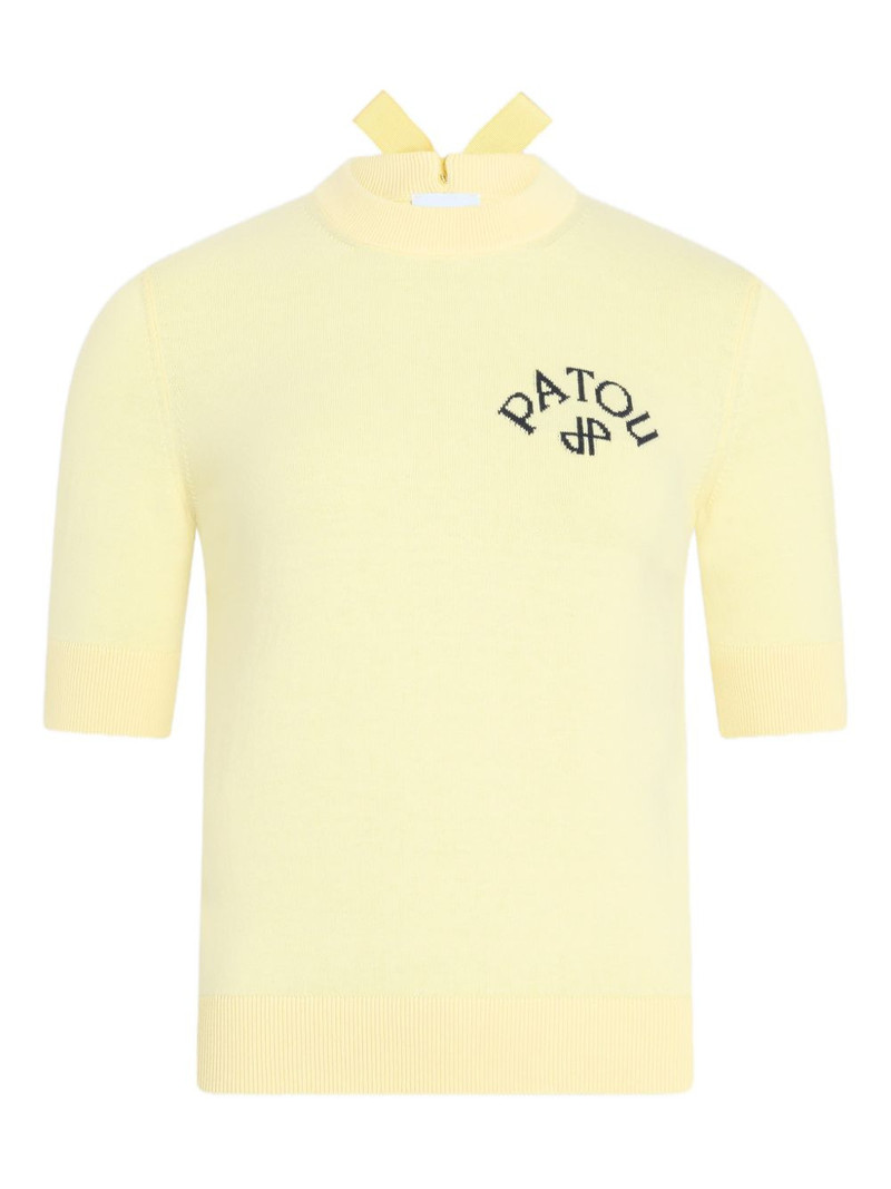 bow short-sleeved top 1