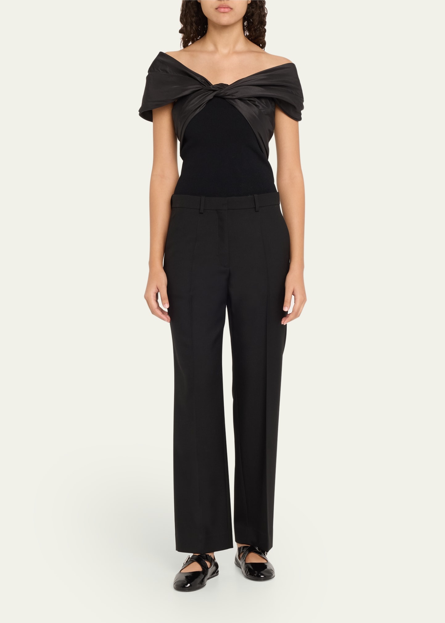 Celiana Combo Off-The-Shoulder Top - 2