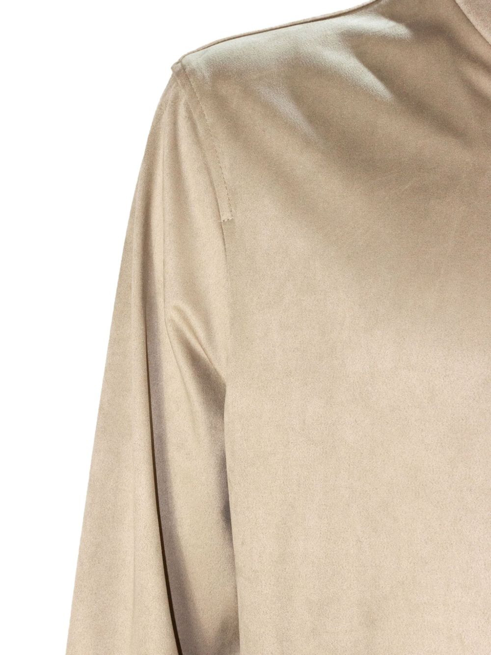 stand-collar welt-pocket bomber jacket - 4